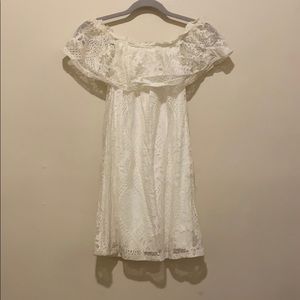 White lace dress. Never worn. NWT.